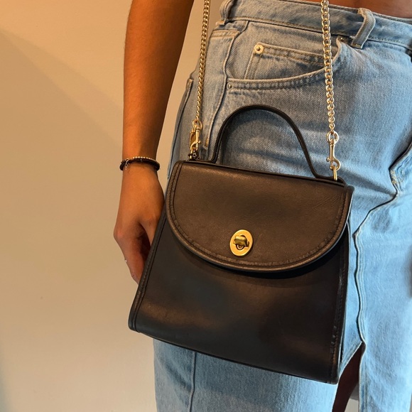 NAVY Vintage COACH Regina Bag REGINA No.9983 Navy Blue - Picture 1 of 14